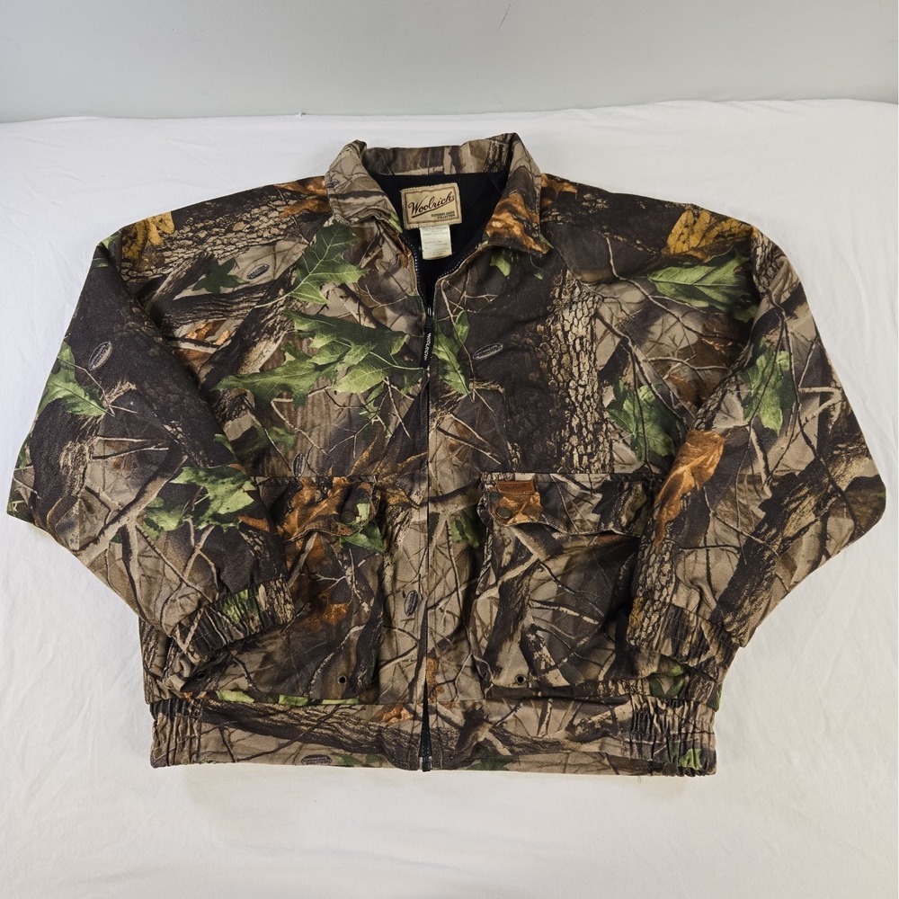 Woolrich Outdoor Guide Realtree Hardwoods Camo Jacket Mens Medium